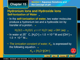 Ppt Hydronium Ions And Hydroxide Ions