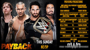 We did not find results for: Wwe Payback 2015 Preview Predictions Pro Wrestling Opinion