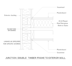 double timber frame slab dwg cad detail