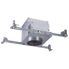 Halo H995 4 In Aluminum Led Recessed Lighting Housing For New Construction Ceiling T24 Insulation Contact Air Tite H995icat The Home Depot