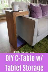 build a modern sliding sofa side table