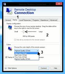Speeding Up Remote Desktop Connection In Windows 8