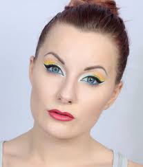 spring makeup yellow makeup step by