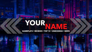 Youtube Banner Template For Gaming Reviews Channel 461