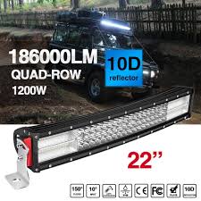 Details About Led Light Bar 22inch Curved 4x4 4wd Offroad