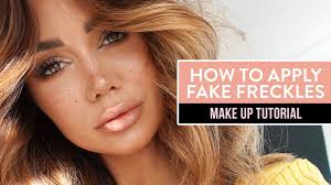 faux freckles makeup tutorial pia