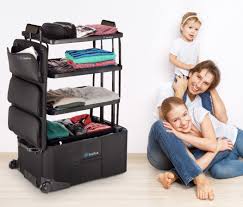shelfpack portable closet suitcase