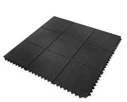 15mm rubber gym floor mats square at