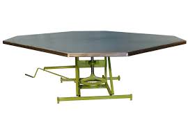 adjule height rotating table king