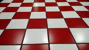 hd wallpaper white and red floor tiles