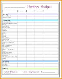 Printable Monthly Budget Planner Template Family Budget