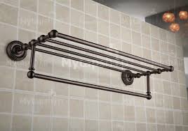 Bathroom Shelf With Towel Bar Orb1004