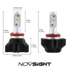 Novsight H11 H8 H9 Led Headlight Light Bulb Dual Color White Yellow