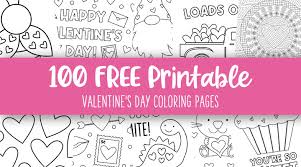 valentine s day coloring pages 100