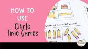 how to use circle time games lovely