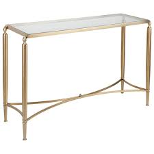 jacquelyn glass top console table