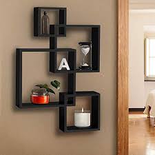 Intersecting Wall Shelves For Living