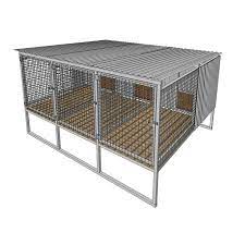 raised dog kennel or cage plans diy