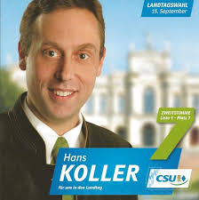 Der CSU-ler <b>Hans Koller</b> empört sich seinerseits über ein Grünen-Wahplakat, <b>...</b> - Hans-Koller-CSU-598x600