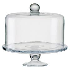 Glass Cake Stand With Dome Lid