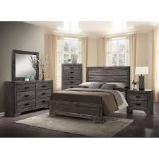Weathered Gray Bedroom Furniture Set