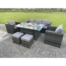 Gas Fire Pit Table Sets Lounge Chairs