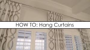 how to correctly hang curtains with