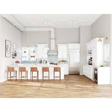 Hampton Bay Designer Series Melvern Assembled 36x30x12 In Wall Open Shelf Kitchen Cabinet In White