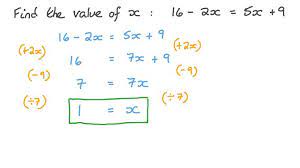 Lesson Linear Equations With Variables