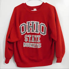 Ohio state buckeyes profile varsity pullover hoodie jacket men's size 3xlt. Vintage Shirts Vintage Ohio State Red College Crewneck Sweatshirt Poshmark