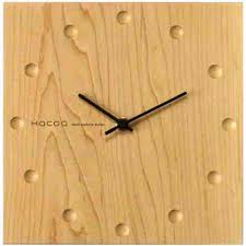 Wooden Wall Clock In Maple From Japan