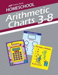 Abeka Homeschool Arithmetic 3 8 Charts