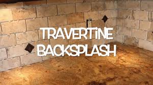Travertine is formed when minerals mix with the ground water and then come above ground with the help of springs and rivers. Travertine Tile Backsplash Installation Matlock Construction Youtube