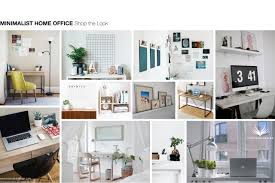 the look minimalist home office