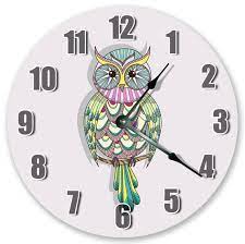 10 5 Cute Animated Owl On Branch Clock