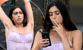 She also created her own clothing line with the help of her mother when she was only fourteen years old. Madonna S Daughter Lourdes Leon Enjoys A Smoke Break While Out With Friends In New York City Daily Mail Online