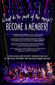 Become A Member Highland Arts Theatre