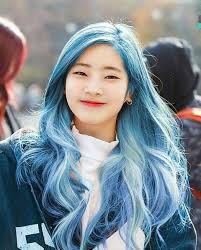 Kim Dahyun - [EDITED] Dahyun in blue hair 💙 | Facebook
