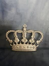 French Antique Style Sliver Crown Royal