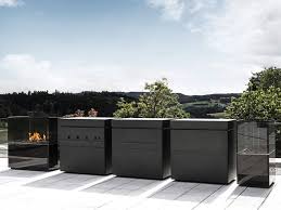 rock air modular steel outdoor kitchen
