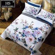 100 cotton bedding sets white 3d