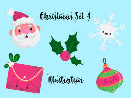 Christmas Vector Bundle Set For Kids 4 Graphic By Vijackstudio Creative Fabrica