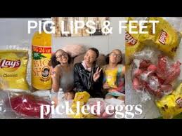pig lip pig feet and pickled egg