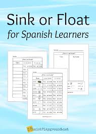 sink or float in spanish class for fun