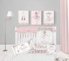 Ballerina Crib Bedding Set Baby Girl