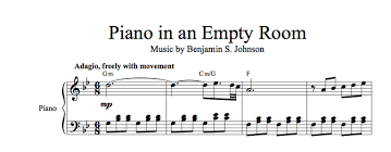 Piano In An Empty Room Sheet Music