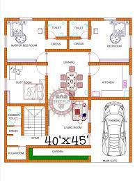 40 X 45 Feet House Plan 3 Bedroom