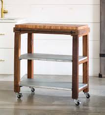Check out these awesome kitchen islands with a wood surface. Reclaimed Rolling Butcher Block Kitchen Island With Storage Vivaterra