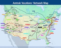 Amtrak Vacations Network Map In 2019 Train Map Train