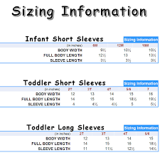 Sizing Information Sew Cute Boutique Simply Adorable